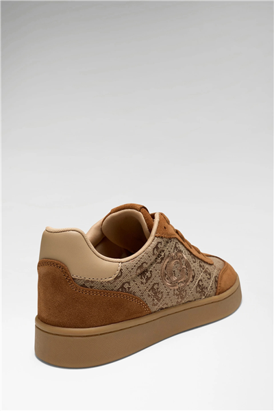 Guess Jacek Kadın Deri Karışımlı Sneaker Taba