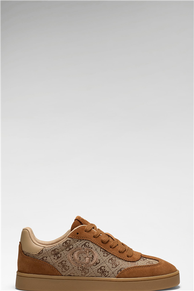 Guess Jacek Kadın Deri Karışımlı Sneaker Taba