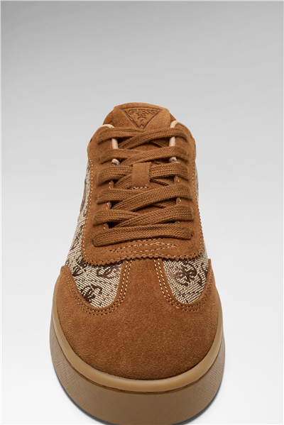 Guess Jacek Kadın Deri Karışımlı Sneaker Taba