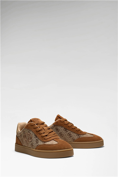 Guess Jacek Kadın Deri Karışımlı Sneaker Taba