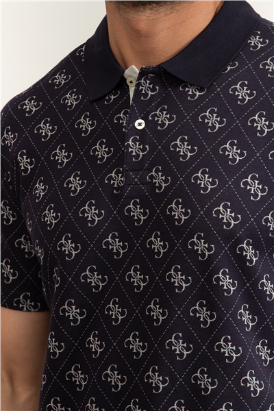 Guess Jacquard Erkek Regular Fit Polo Yaka T-Shirt