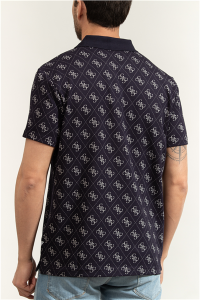 Guess Jacquard Erkek Regular Fit Polo Yaka T-Shirt
