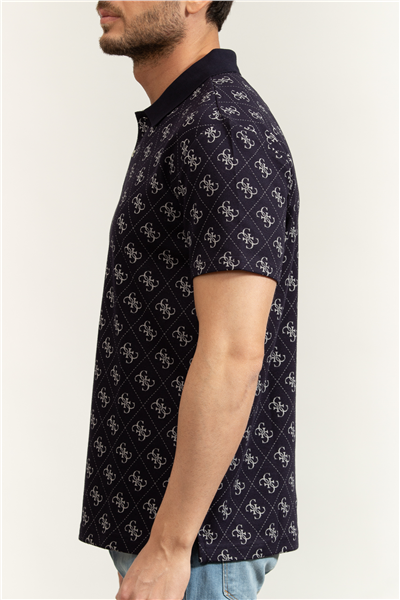 Guess Jacquard Erkek Regular Fit Polo Yaka T-Shirt