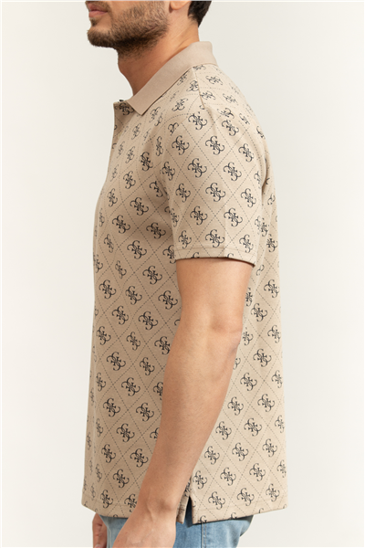 Guess Jacquard Erkek Regular Fit Polo Yaka T-Shirt