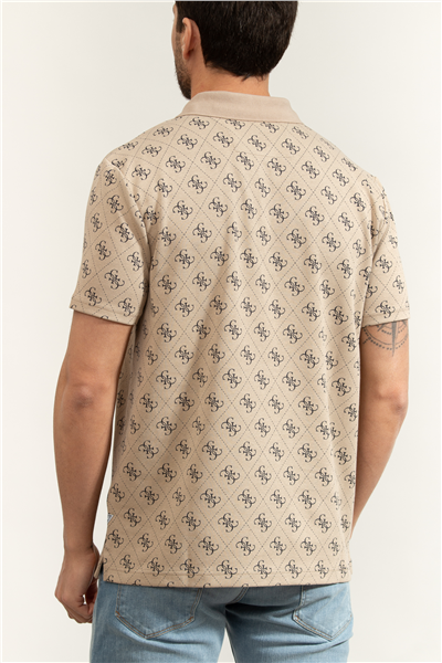 Guess Jacquard Erkek Regular Fit Polo Yaka T-Shirt