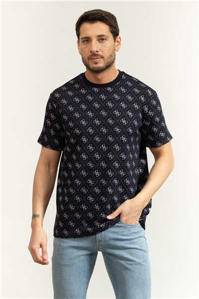 Guess Jacquard Erkek Triko