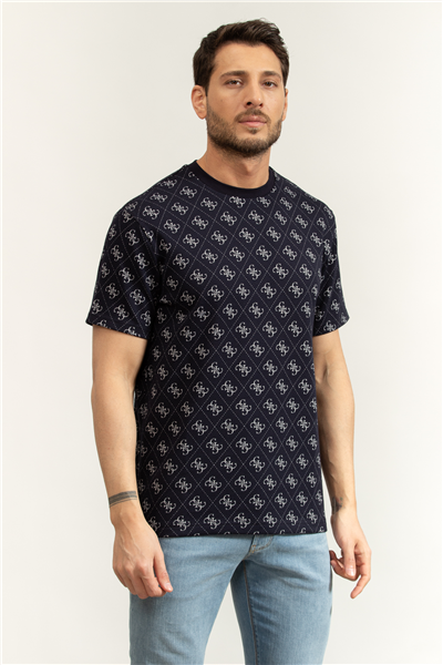 Guess Jacquard Erkek Triko