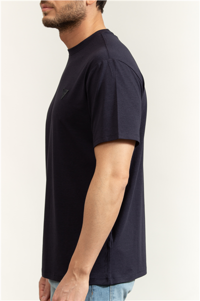 Guess Jersey Erkek Modal Karışımlı Regular Fit Bisiklet Yaka T-Shirt