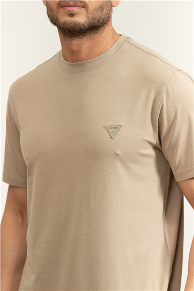 Guess Jersey Erkek Modal Karışımlı Regular Fit Bisiklet Yaka T-Shirt