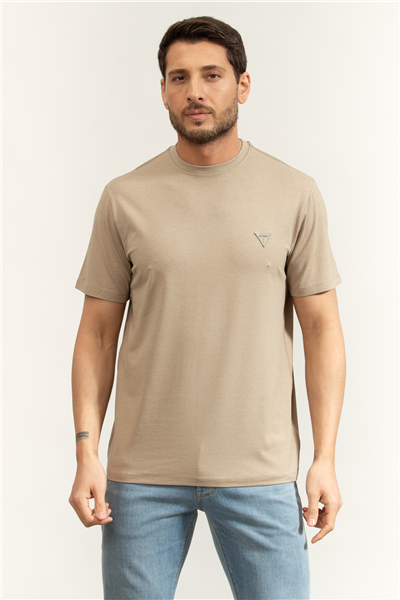 Guess Jersey Erkek Modal Karışımlı Regular Fit Bisiklet Yaka T-Shirt