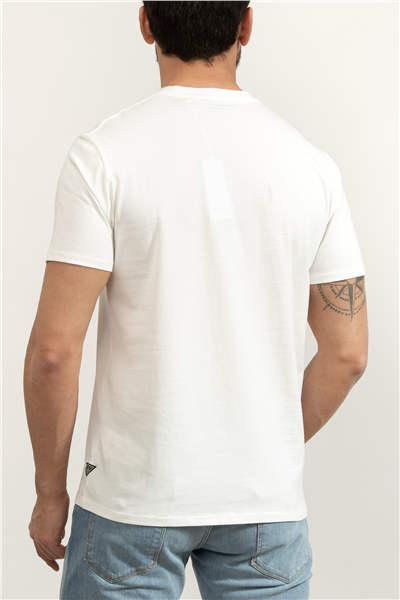 Guess Jersey Erkek Regular Fit Bisiklet Yaka T-Shirt