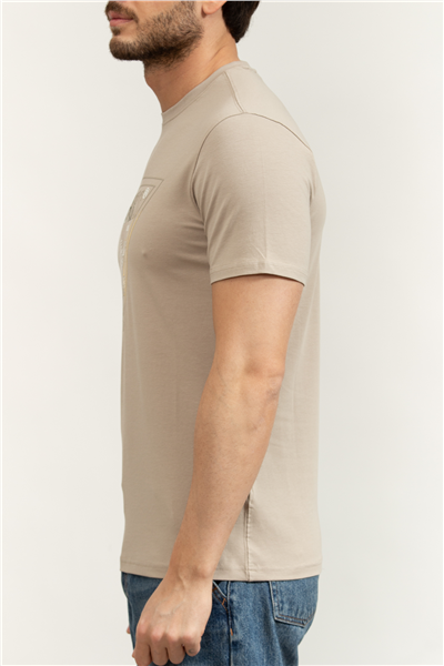 Guess Jersey Erkek Slim Fit Bisiklet Yaka T-Shirt