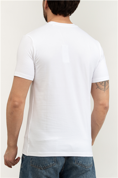 Guess Jersey Erkek Slim Fit Bisiklet Yaka T-Shirt