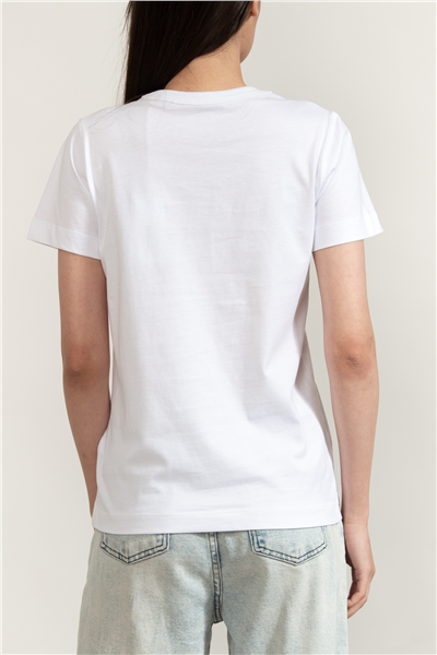 Guess Jersey Kadın Boxy Fit Bisiklet Yaka T-Shirt