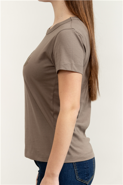 Guess Jersey Kadın Boxy Fit Bisiklet Yaka T-Shirt
