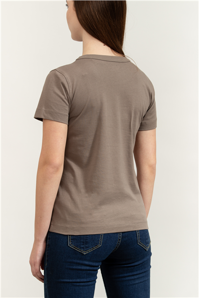 Guess Jersey Kadın Boxy Fit Bisiklet Yaka T-Shirt