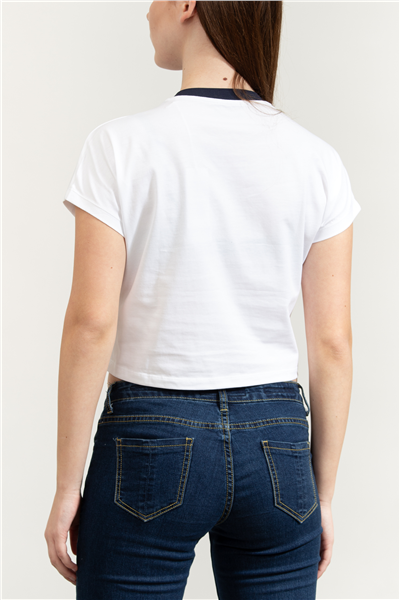 Guess Jersey Kadın Regular Fit Bisiklet Yaka T-Shirt