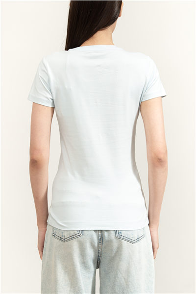 Guess Jersey Kadın Slim Fit Bisiklet Yaka T-Shirt