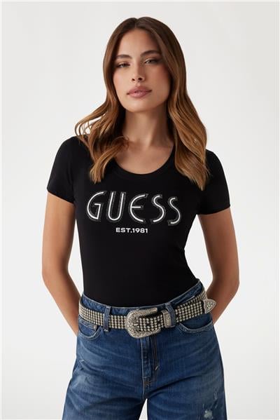 Guess Jersey Kadın Slim Fit T-Shirt