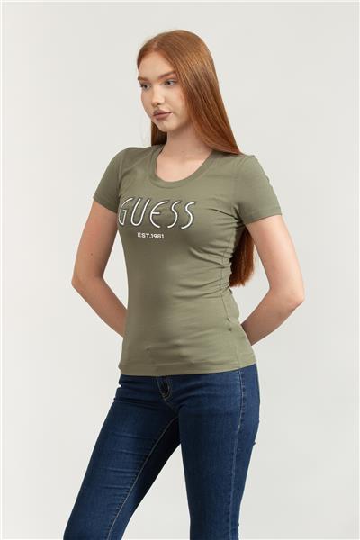 Guess Jersey Kadın Slim Fit T-Shirt