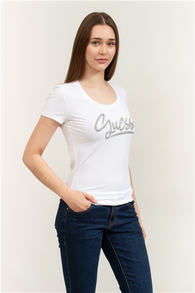 Guess Jersey Kadın Slim Fit T-Shirt
