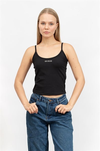 Guess Kadın Askılı T-Shirt Siyah