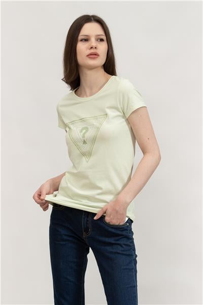 Guess Kadın Bisiklet Yaka T-Shirt