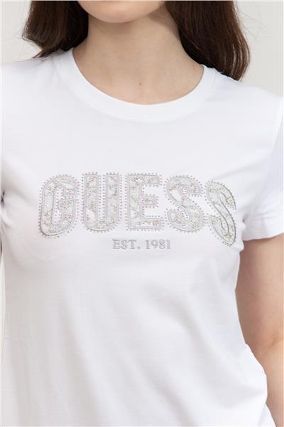 Guess Kadın Bisiklet Yaka T-Shirt