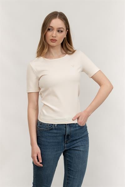 Guess Kadın Bisiklet Yaka T-Shirt