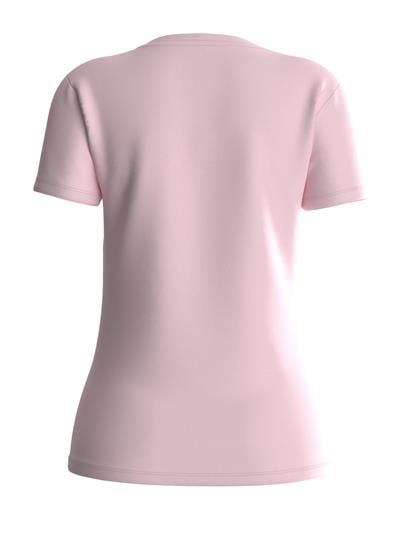 Guess Kadın Bisiklet Yaka T-Shirt Pembe