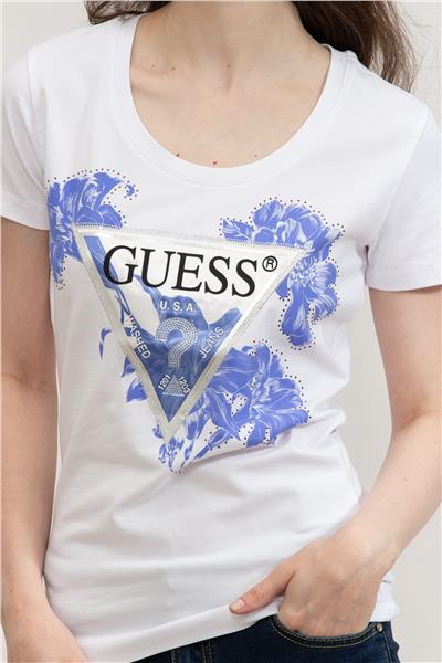 Guess Kadın Bisiklet Yaka T-Shirt