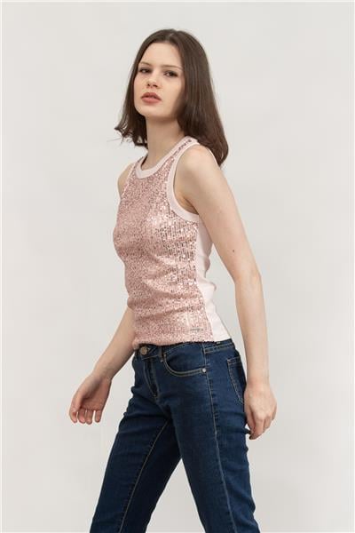 Guess Kadın Bisiklet Yaka T-Shirt