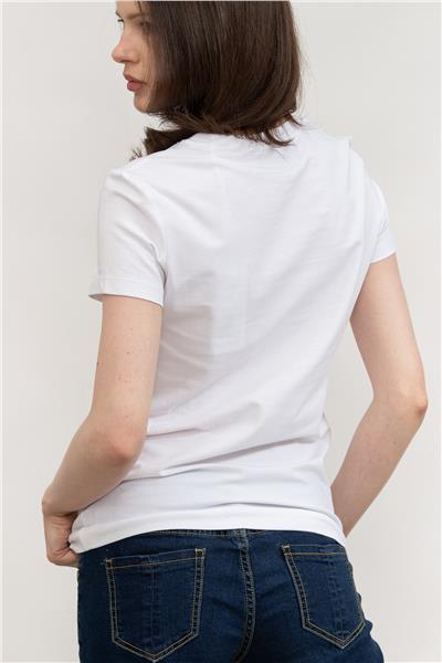 Guess Kadın Bisiklet Yaka T-Shirt