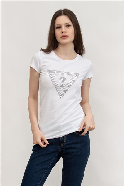 Guess Kadın Bisiklet Yaka T-Shirt