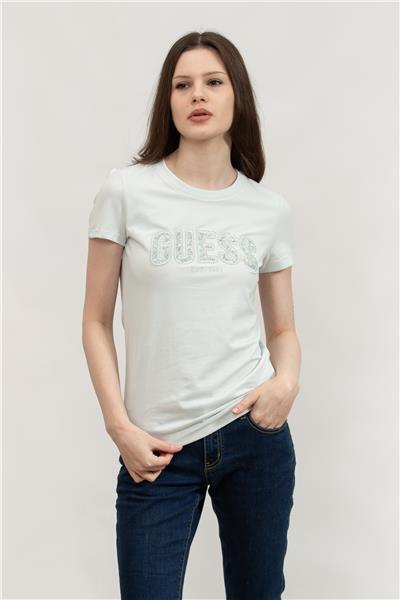 Guess Kadın Bisiklet Yaka T-Shirt
