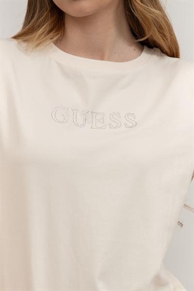 Guess Kadın Bisiklet Yaka T-Shirt