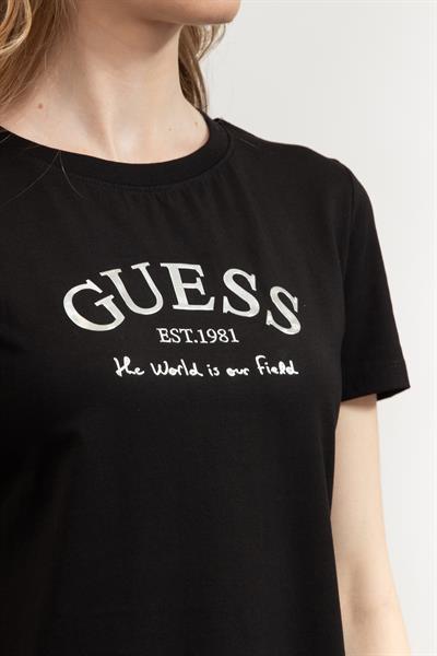 Guess Kadın Bisiklet Yaka T-Shirt