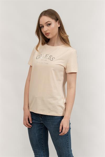 Guess Kadın Bisiklet Yaka T-Shirt