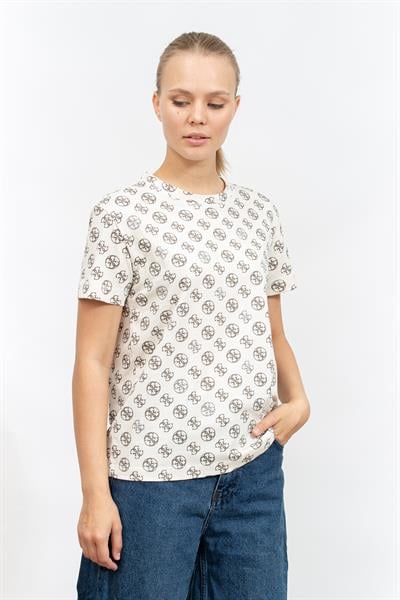 Guess Kadın Bisiklet Yaka T-Shirt
