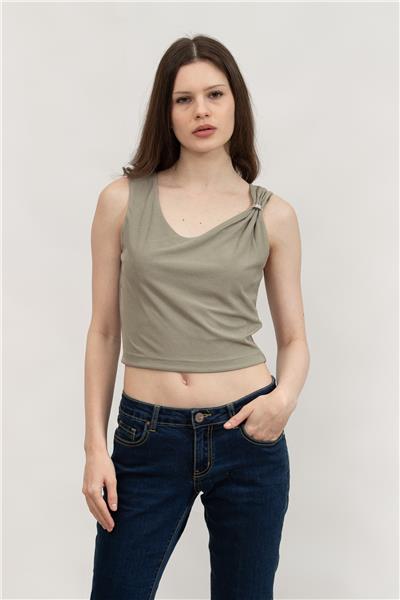 Guess Kadın Bisiklet Yaka T-Shirt