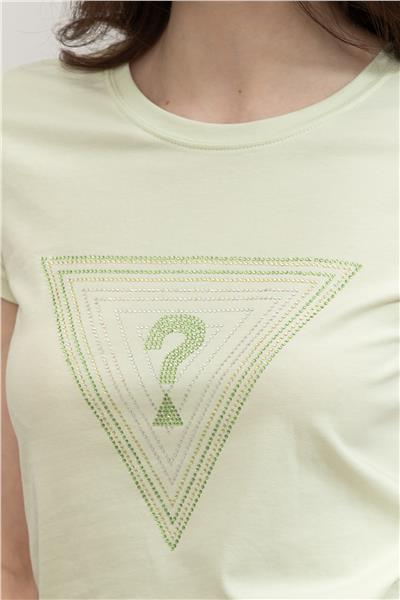 Guess Kadın Bisiklet Yaka T-Shirt
