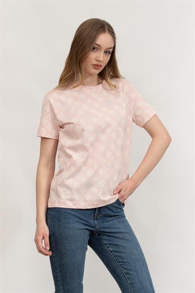 Guess Kadın Bisiklet Yaka T-Shirt
