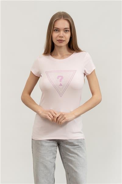 Guess Kadın Bisiklet Yaka T-Shirt