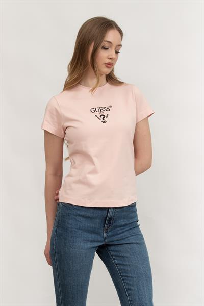 Guess Kadın Bisiklet Yaka T-Shirt