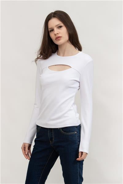 Guess Kadın Bisiklet Yaka T-Shirt