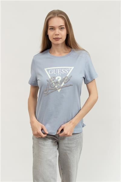 Guess Kadın Bisiklet Yaka T-Shirt