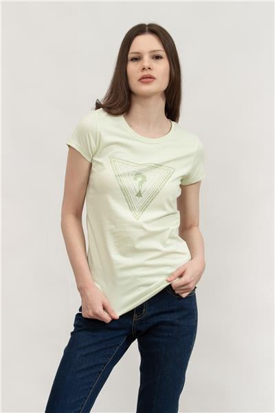 Guess Kadın Bisiklet Yaka T-Shirt