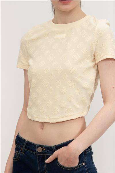 Guess Kadın Bisiklet Yaka T-Shirt
