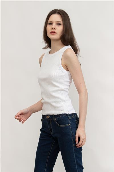 Guess Kadın Bisiklet Yaka T-Shirt