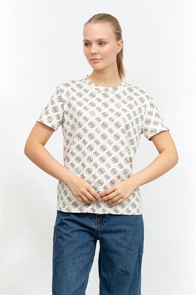 Guess Kadın Bisiklet Yaka T-Shirt
